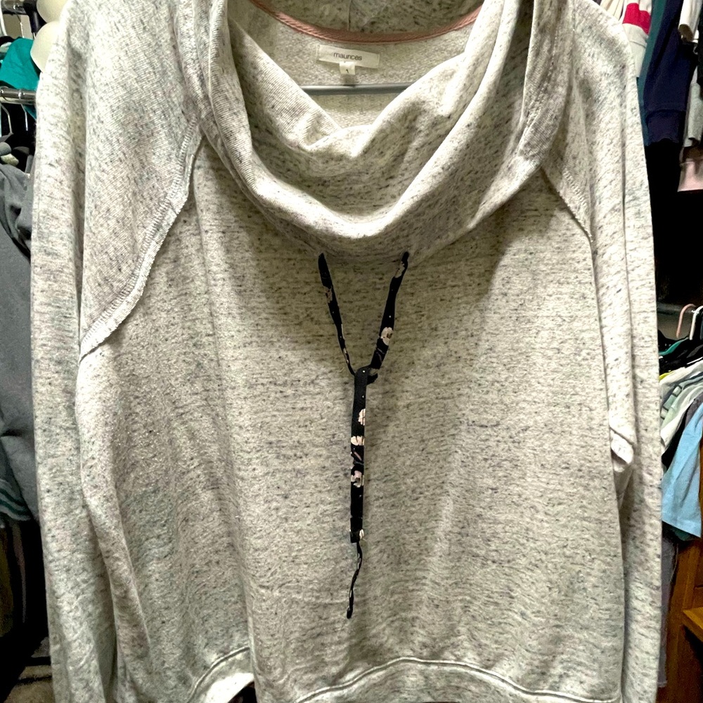 Maurice’s Two Layer Cowl Neck Sweatshirt